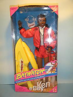 African American Baywatch Barbie & Ken Dolls