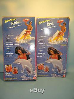 African American Baywatch Barbie & Ken Dolls