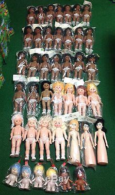 African-American, Blonde, Etc. Craft Dolls Huge Lot Craft Dolls 41 Pieces