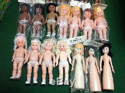 African-American, Blonde, Etc. Craft Dolls Huge Lot Craft Dolls 41 Pieces