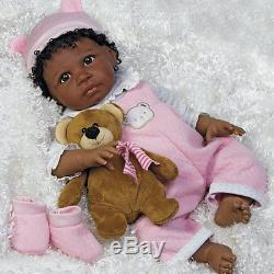 African American Ethnic Doll Realistic Reborn Baby Girl Lifelike Soft Vinyl AA