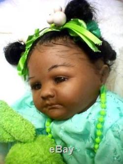 African American, Ethnic Realistic Baby Girl Doll, Savannah