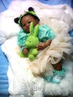 African American, Ethnic Realistic Baby Girl Doll, Savannah