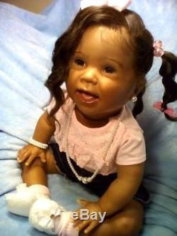 African American, Ethnic Realistic Toddlers Reborn Girl Doll, Kenzie