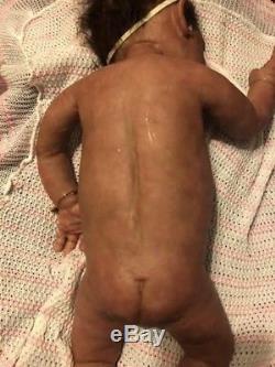 African American Full Body Boo Boo Silicone Baby Doll