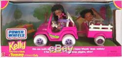 African American Kelly and Tommy Power Wheels Jeep and Wagon Motorized Playset