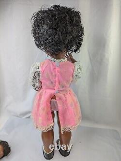 African American Musical Doll Baby 18 Inch Moves Eyes Close Hong Kong
