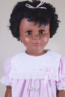 African American Playpal Companion Doll Uneeda #U31 35 Brown Eyes 1960's Black