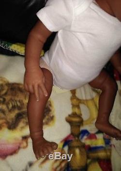 African American Reborn Baby Doll 21 Kyra kit by Eva Helland