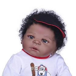 African American Reborn Baby Doll Boy Lifelike Anatomically Correct Doll Gifts