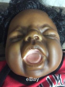 African American Reborn Baby Doll Pat Moulton