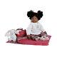 African American Toddler, Going to Grandma's, 22 inch Vinyl & Weighted Body