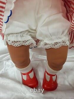 African American Vintage Vinyl & Cloth Lifesize Baby Doll Famosa, Made Spain 20