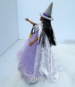 African American Witch Curvy Barbie Doll OOAK Halloween Costume Purple Dress