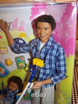 Alan & Ryan African American AA Happy Family Barbie Ken Tommy Doll Dad and Son