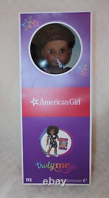 American Girl AA Doll Truly Me #112 Brown Curly Hair Afro Sonali NEW Open Box