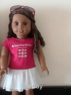 American Girl African American Doll Curly Dark Brown Hair Brown Eyes Gabriela 46