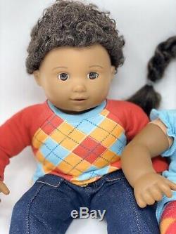 American Girl Bitty Baby Twins African American Boy / Girl Curly Textured Hair