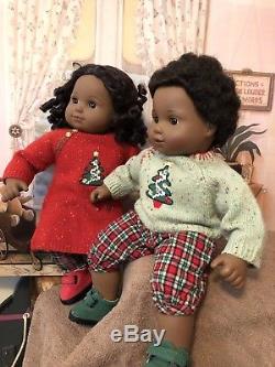 American Girl Bitty baby Twins, African American Boy, Girl with Extra