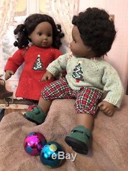 American Girl Bitty baby Twins, African American Boy, Girl with Extra