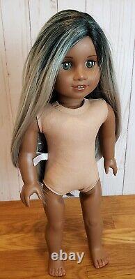 American Girl Doll 18 Long Ombre hair Light color Eyes Dark skin Special Doll