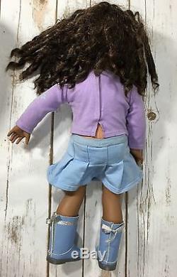 American Girl Just Like You Doll Curly Hair Ethnic African American Light Skin