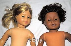 American Girl / Pleasant Company 18 Doll Lot of 2 / African-American & White