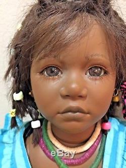 Annette Himstedt Ayoka 26 African American Doll 1989 Mattel