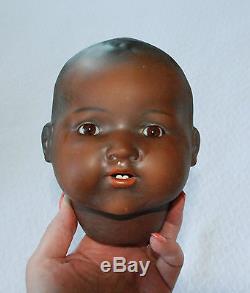 Antique 22 AM 351 Black African American Baby Doll Armand Marseille Germany