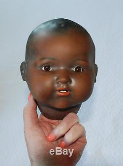 Antique 22 AM 351 Black African American Baby Doll Armand Marseille Germany