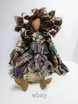 Antique African American doll Handmade Adrienne McDonald Urban Faeries