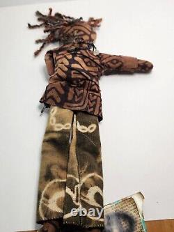 Antique African American doll Handmade Adrienne McDonald Urban Faeries
