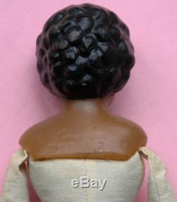 Antique German or French wax doll, possible ethnic, African American or colored