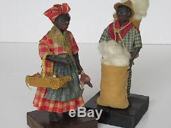Antique Vargas African American wax figure