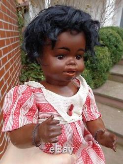 Antique doll black doll mulatto doll brown bisque