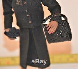 Artisan Glenda Hooker Lady in Black Doll African American Miniatures OOAK 112