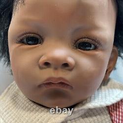 Ashton Drake ADG 24 Silicone African American Baby Girl Doll Life Like Heavy