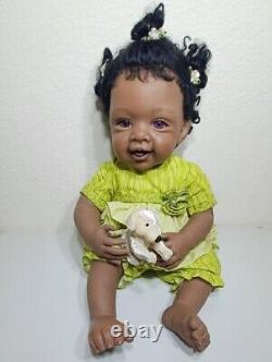 Ashton Drake Alexis So Truly Real African American Baby Doll Waltraud Hanl vinyl