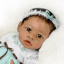 Ashton Drake Alicia Gentle Touch-Activated Interactive Baby Girl Doll NEW Gift