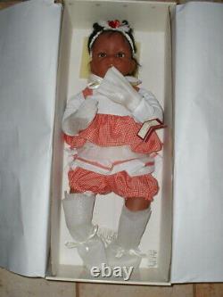 Ashton Drake Jasmine's 1st Birthday Vinyl African American Doll withCOA NEW