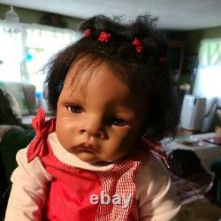 Ashton Drake Life Like African American Reborn 21 Doll? Fabulous Condition