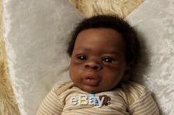 Asriel Awake Reborn Newborn AA/Ethnic/African American Baby Boy by Jorja Pigott