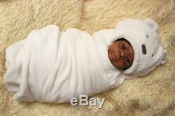 Asriel Awake Reborn Newborn AA/Ethnic/African American Baby Boy by Jorja Pigott