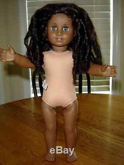 Authentic American Girl Doll African American Dark Skin Brown Hair Hazel Eyes