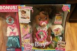 BABY ALIVE REAL SURPRISES DOLL INTERACTIVE AFRICAN AMERICAN WITH BONUS OUTFIT