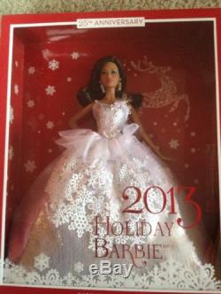 BARBIE COLLECTOR MATTEL 2013 HOLIDAY 25TH ANNIVERSARY AFRICAN AMERICAN X8272