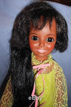 BLACK CRISSY DOLL By IDEAL ORIGINAL OUTFIT AFRICAN AMERICAN