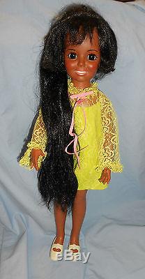 BLACK CRISSY DOLL By IDEAL ORIGINAL OUTFIT AFRICAN AMERICAN