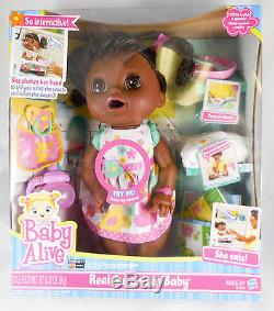 Baby Alive African American Doll Real Surprises Interactive Brand New