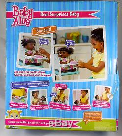 Baby Alive African American Doll Real Surprises Interactive Brand New